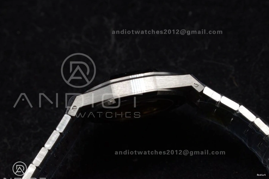 SS Royal Frosted Best Oak Bracelet Grey on Super 1:1 Dial SS SA3120 15454 37mm Clone APSF Edition Textured 0202